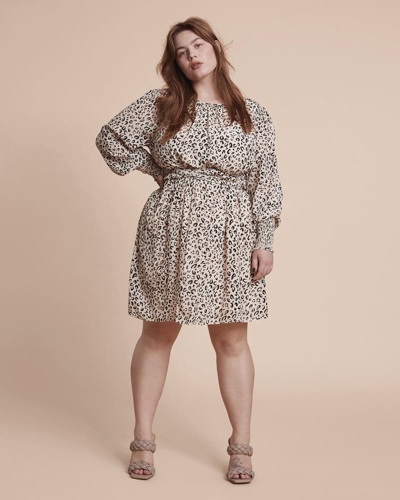 Plus size model wearing Valentina Dress by 11 Honoré Collection | Dia&Co | dia_product_style_image_id:199854
